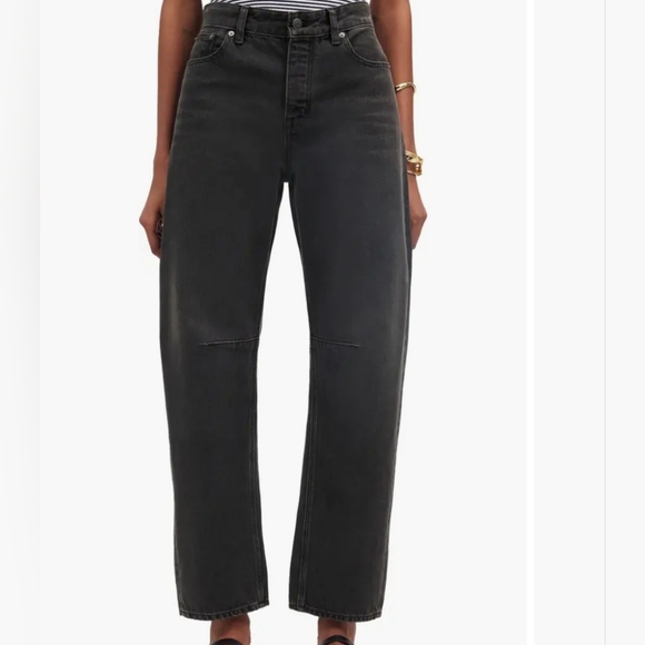 Madewell Denim - Madewell Darted Barrel Leg Jeans Olenda Wash Petite 24P | High Rise Black Denim